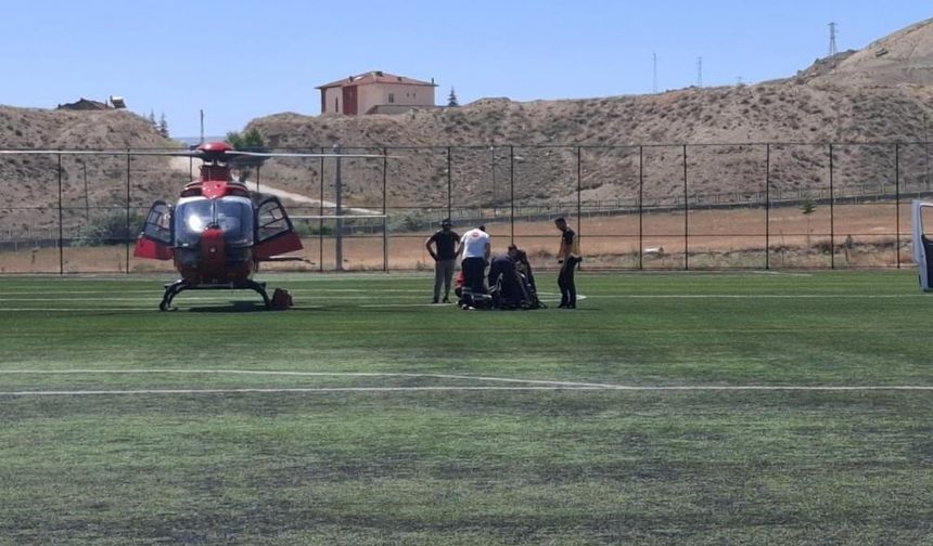 Fenalaşan hasta hava ambulansıyla sevk edildi