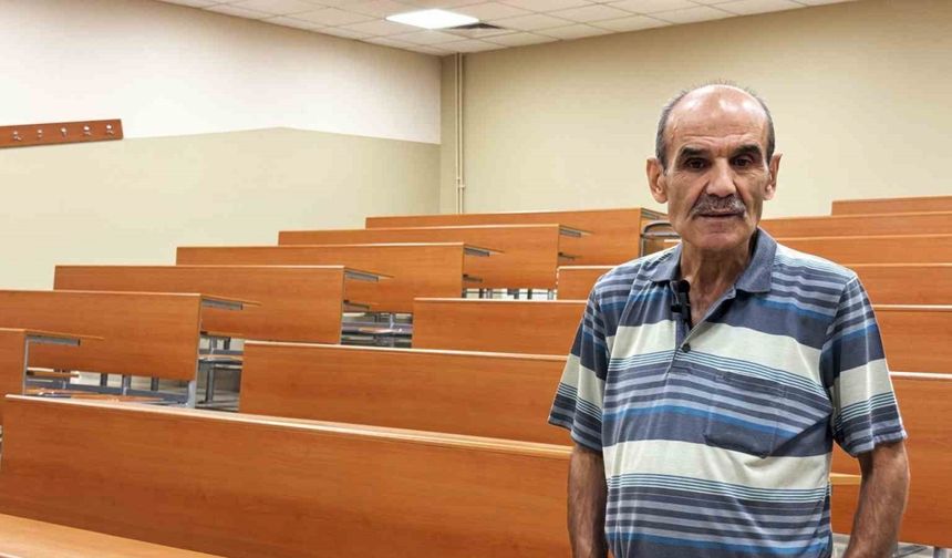 60 yaşında üniversiteli oldu, gençlere örnek oldu