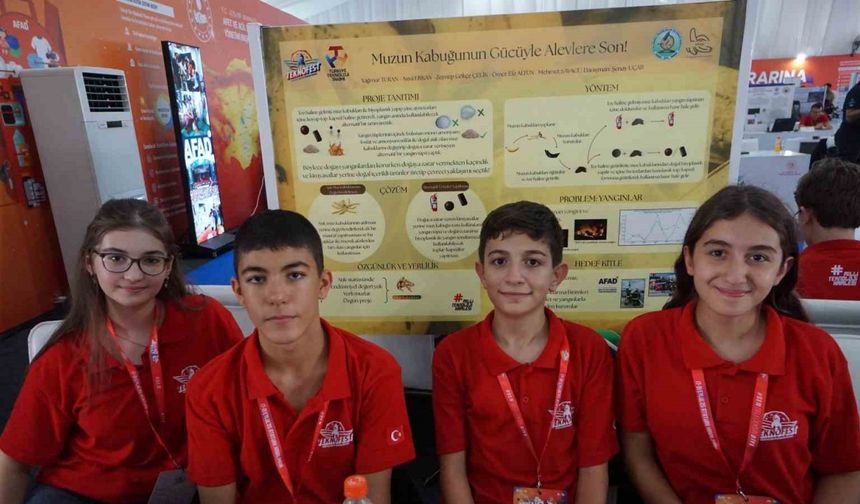 Minik kaşiflerin parlak fikirleri TEKNOFEST’İN gözdesi oldu