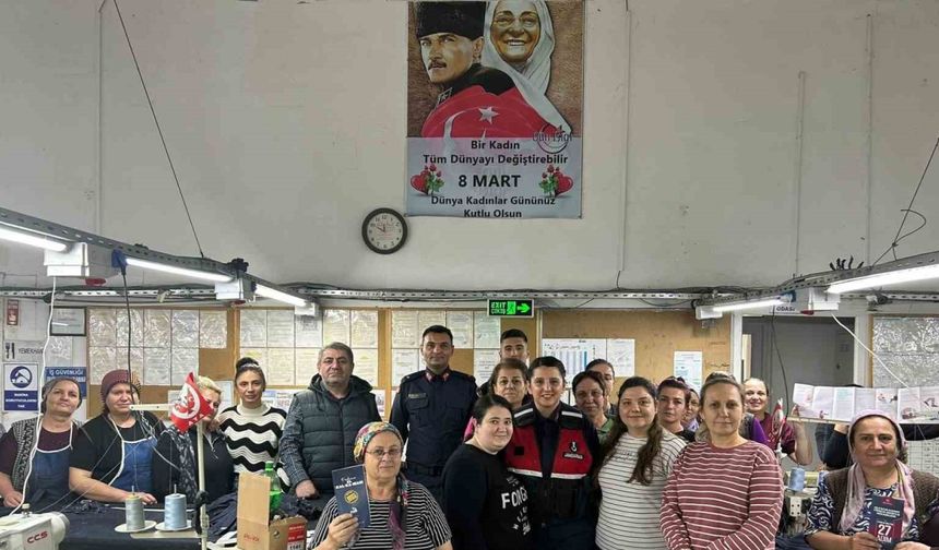 Fabrika çalışanlarına KADES etkinliği düzenlendi