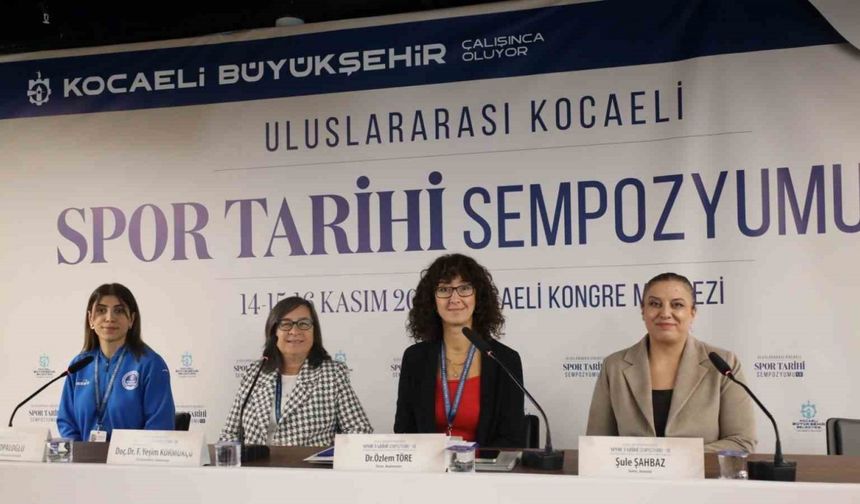 Kadın sporcular sempozyumda yaşadıkları zorlukları anlattı