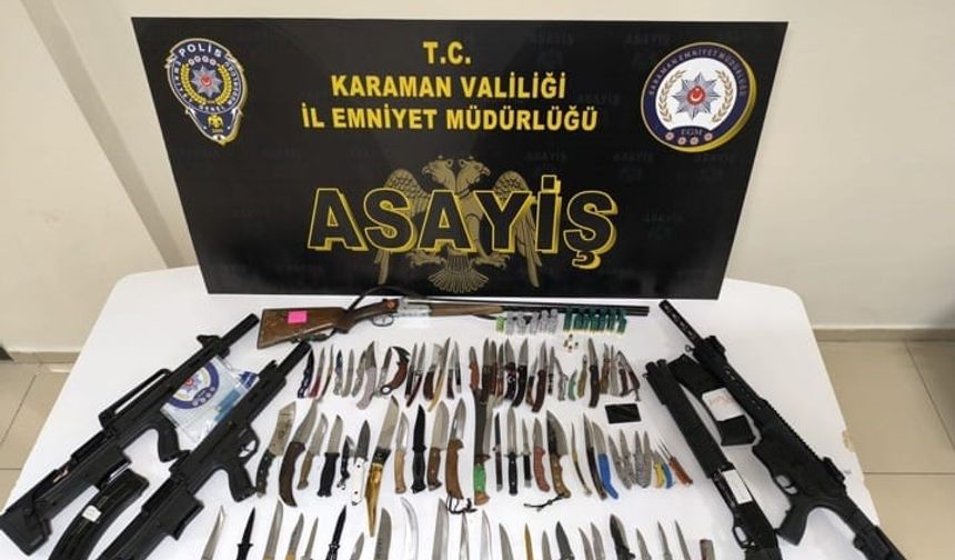 Karaman'da asayiş uygulaması: 8 tutuklama