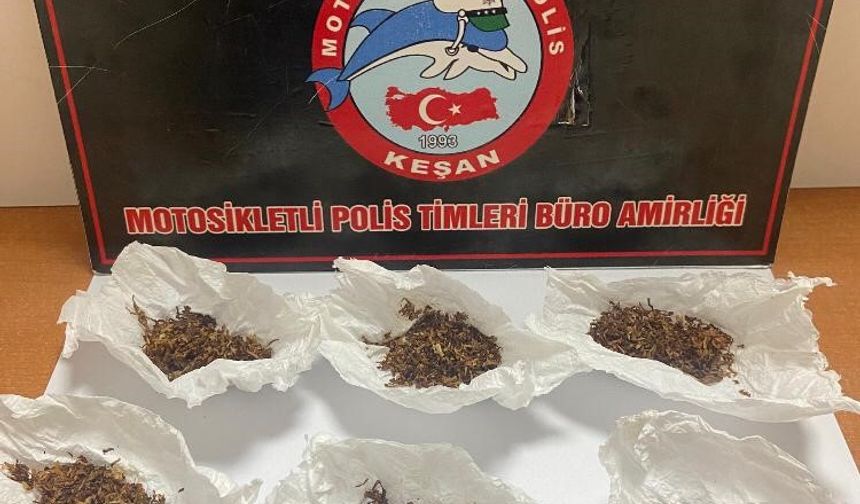 Polis uy*uşturucuya bulanmış tütün ele geçirdi