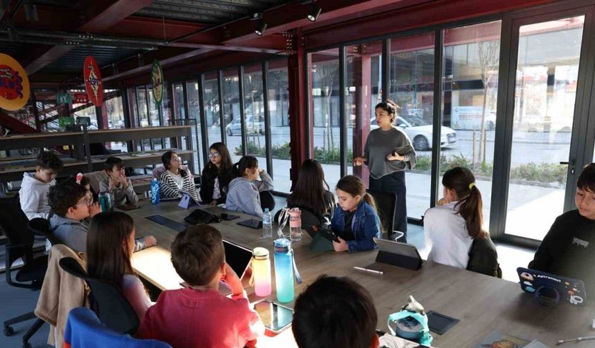 Çocuklar animasyonun temellerini öğrendi