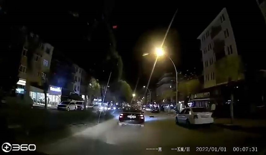 Otomobilin altında kalan kedi telef oldu