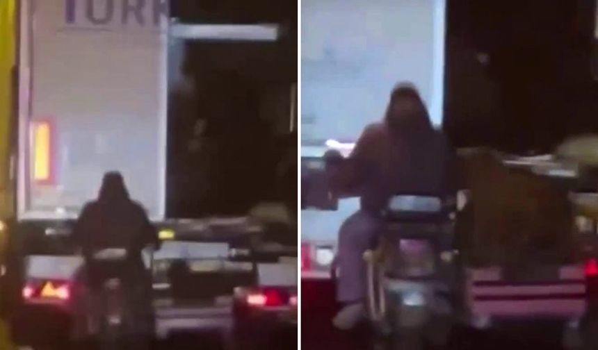 Seyir halindeki tırdan koyun çalan şüpheliler yakalandı