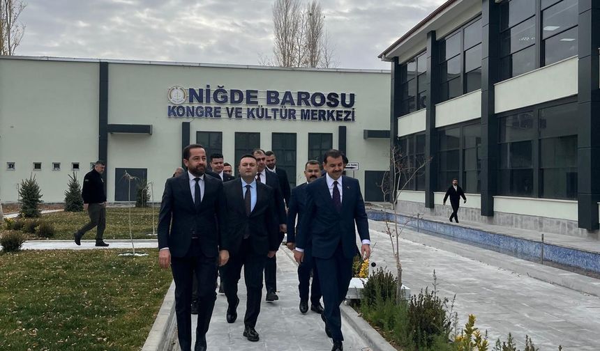 Bakan Yardımcısı Yılmaz’dan Niğde Baro Hizmet Binasına ziyaret