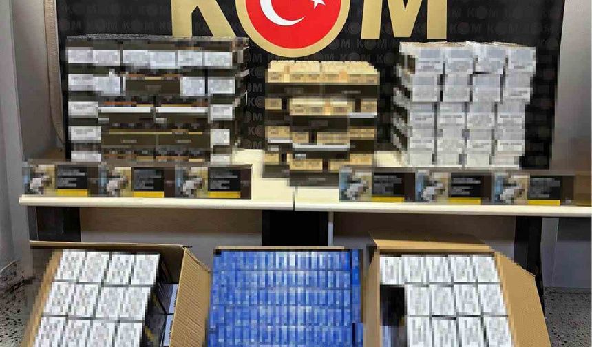 Binlerce makaron ve tütün ele geçirildi