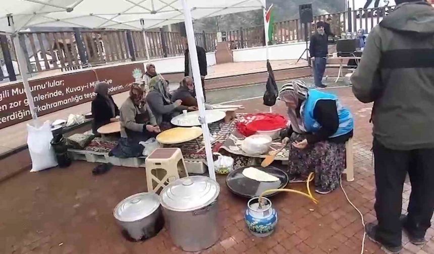 El emeği ürünlerini Filistinliler için satışa sundular