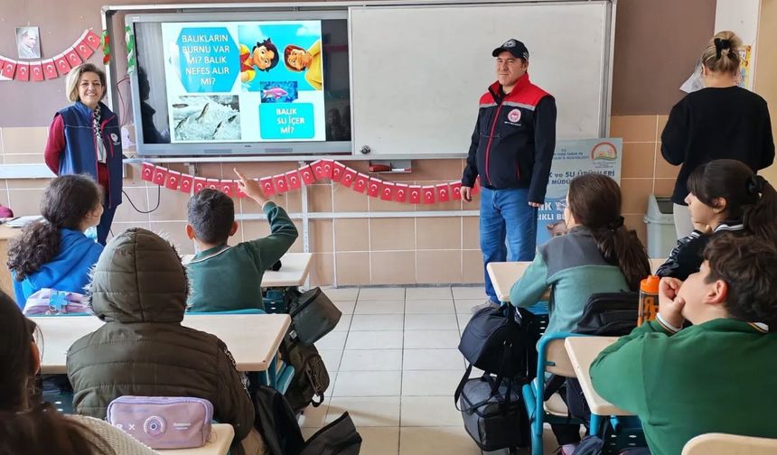 Öğrencilere balık tüketiminin önemi anlatıldı