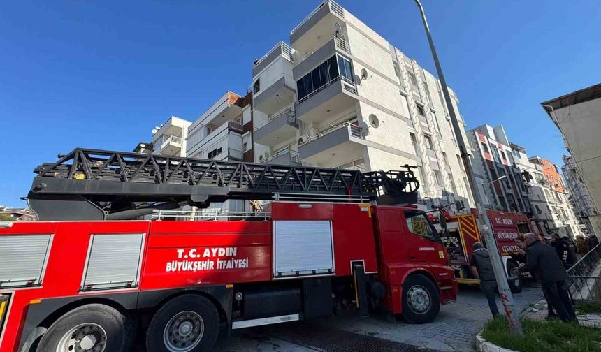 Evin aspiratöründen çıkan yangın korkuttu