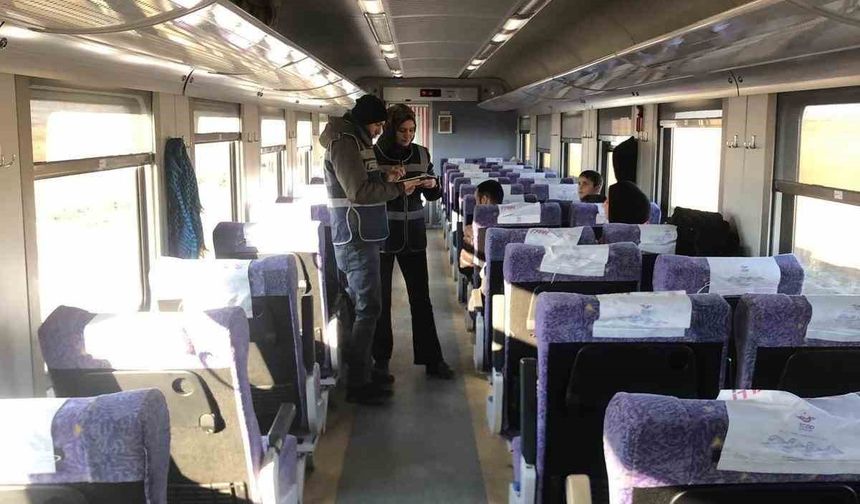 Yerköy'den geçen Güney Ekspres treninde polis denetimi