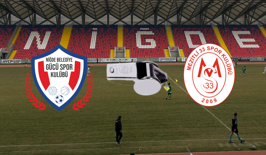 Niğde Belediye Gücü, Mezitli 33 Spor deplasmanında