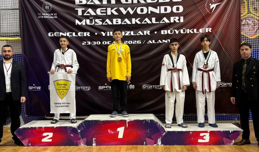 Niğdeli taekwondocudan Türkiye Şampiyonası’nda büyük başarı