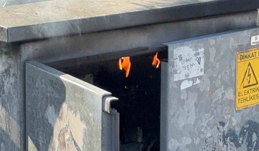 Elektrik panosundaki yangın korkuttu
