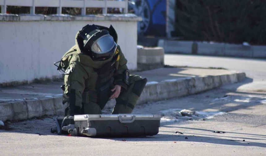 Karaman'da fünye ile patlatılan valiz boş çıktı