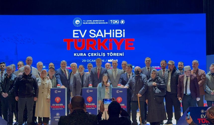 Niğde’de TOKİ kura çekimi gerçekleşti