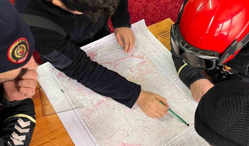 Zorlu kış şartlarında kurtarma tatbikatı