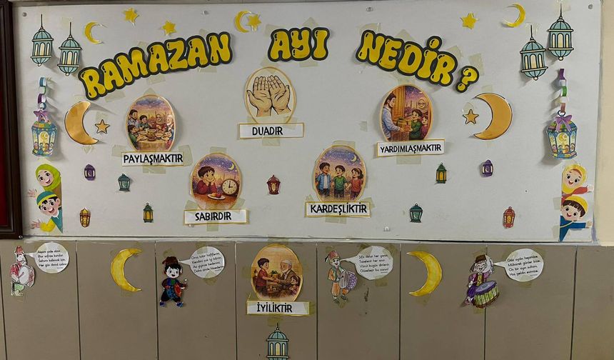 Çamardı’da ilkokulda Ramazan etkinliği