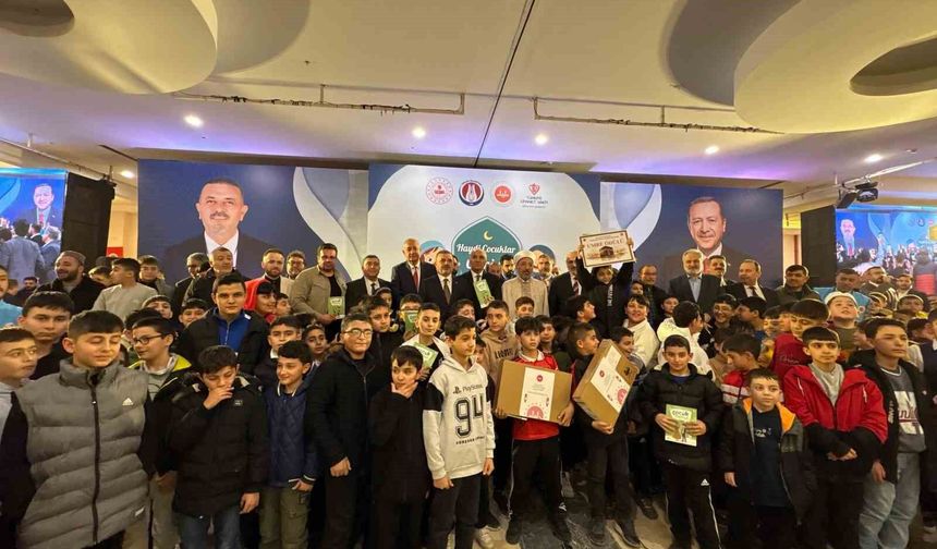 'Haydi Çocuklar Camiye' projesinin ödül töreni gerçekleştirildi