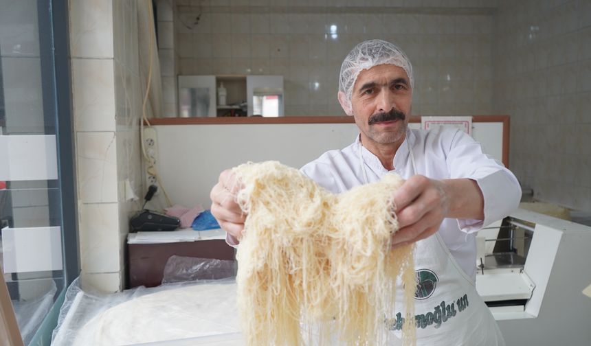 Niğde’de Ramazan’a sayılı günler kala kadayıf mesaisi