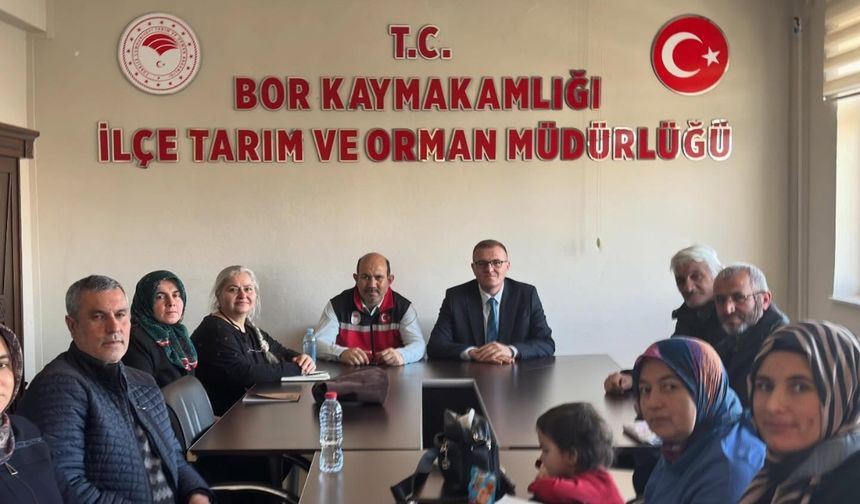 Bor’da mantar üretim eğitimi düzenlendi