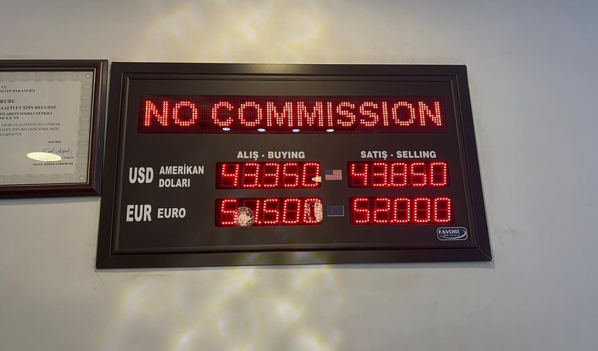 Niğde’de döviz kurlarında sınırlı hareketlilik