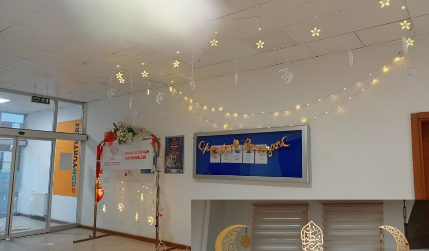 Niğde’de Ramazan öncesi KYK yurtları süslendi