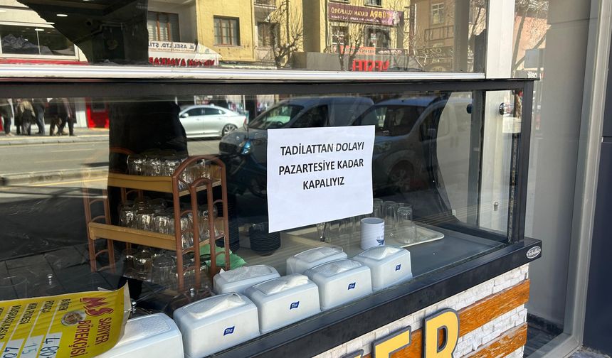 Niğde'de Ramazan ayını fırsat bilen esnaf tadilata başladı
