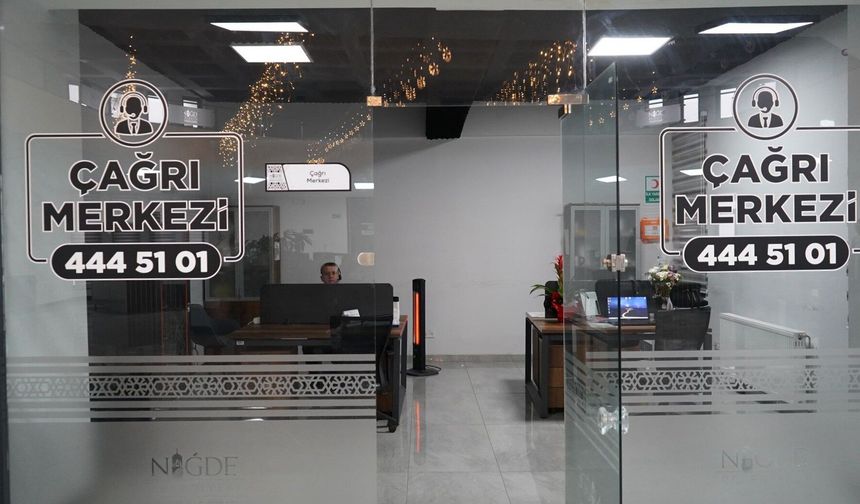 Niğde Belediyesi Çağrı Merkezi’ne 120 bin çağrı geldi