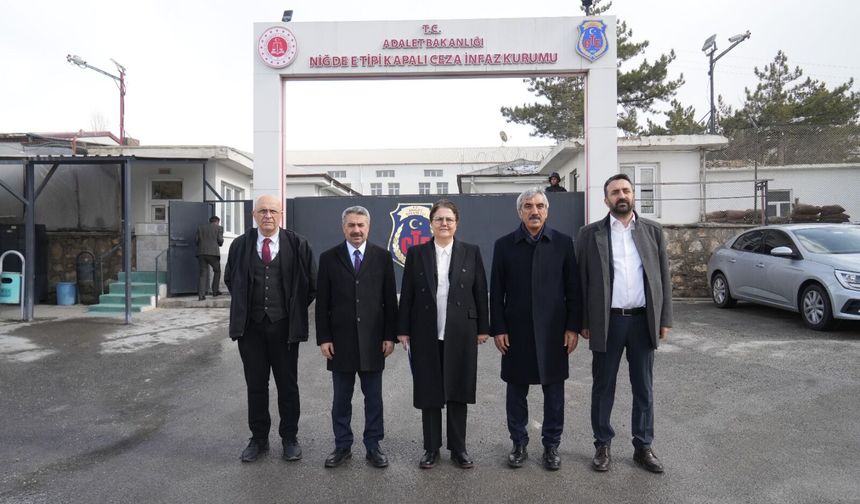 TBMM heyetinden Niğde Ceza İnfaz Kurumu’nda inceleme