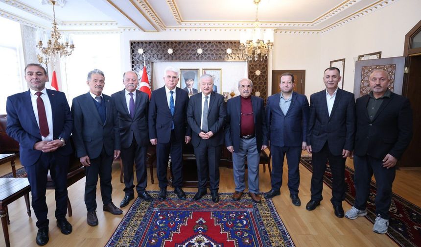 Niğde'de oda başkanlarından Aksaray Valisi Murat Duru’ya ziyaret