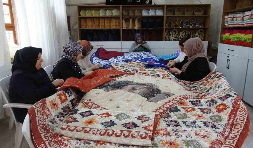 Kadınların el emeğiyle yorgancılık yeniden canlanıyor