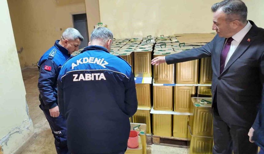 4,5 ton sahte zeytinyağı ele geçirildi