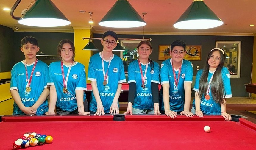 Niğde’de okul sporları bilardo il birincileri belli oldu