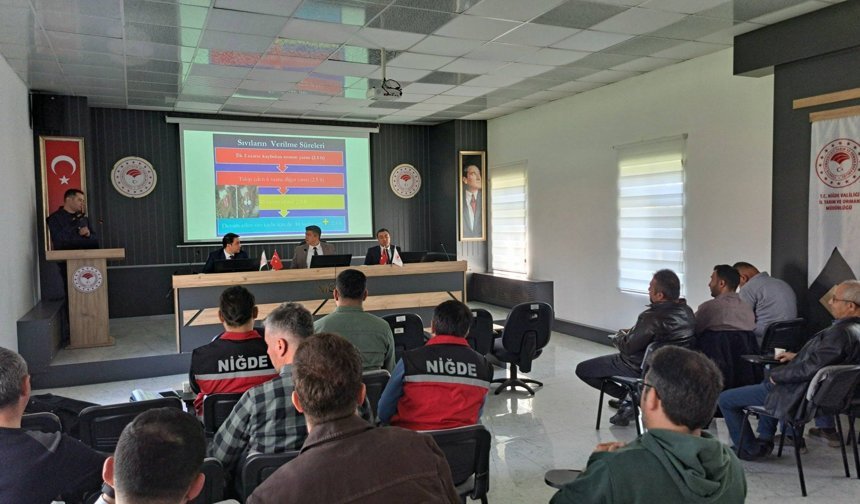 Niğde’de hayvan sağlığı ve kayıt sistemi eğitimi düzenlendi