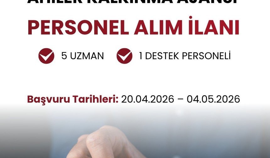Niğde’de istihdam fırsatı: AHİKA 6 personel alacak