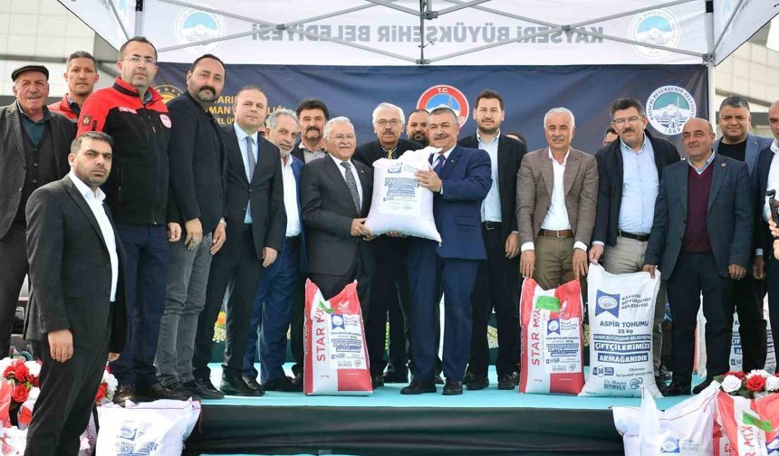 Çiftçiye 360 ton tohum dağıtıldı