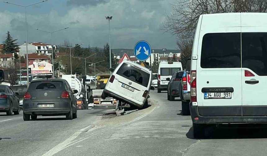 Çevre yolunda korkutan kaza