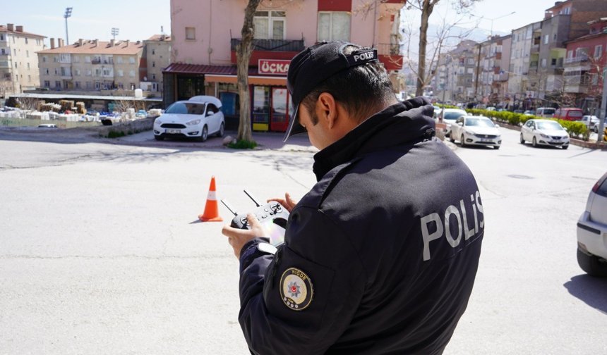 Niğde’de drone destekli trafik denetimi