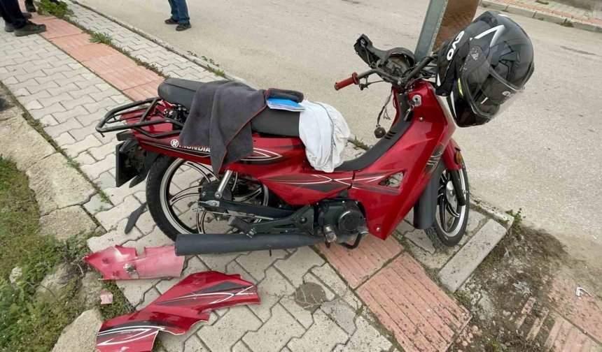 Motosiklet kazası: 1 yaralı