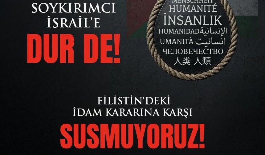 Niğde’de vatandaşlar Filistin için bir araya gelecek