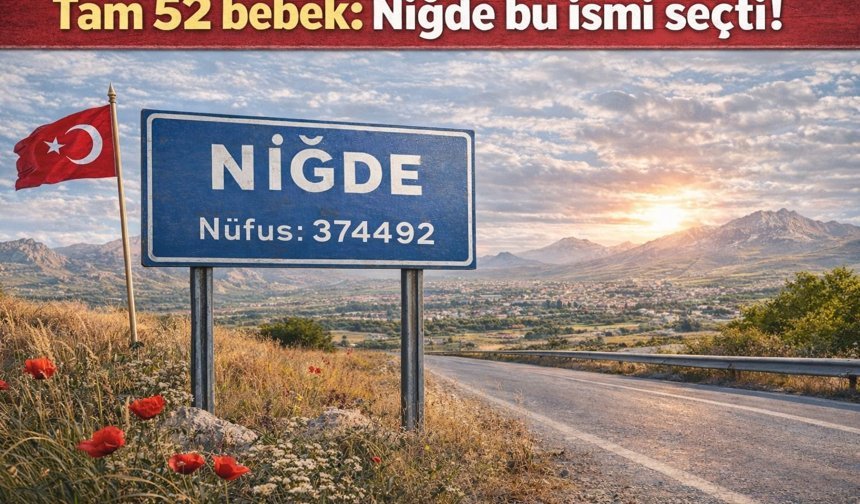 Tam 52 bebek: Niğde bu ismi seçti!