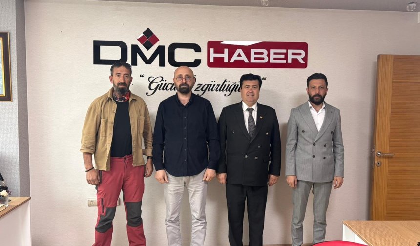 Gazeteci Erdoğanöz ve Babaoğlu’ndan DMC Haber’e 6. yıl ziyareti