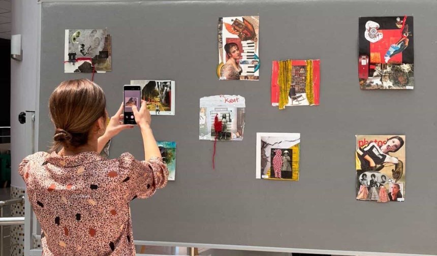 NÖHÜ’de kolaj çalıştayı sergiyle taçlandı