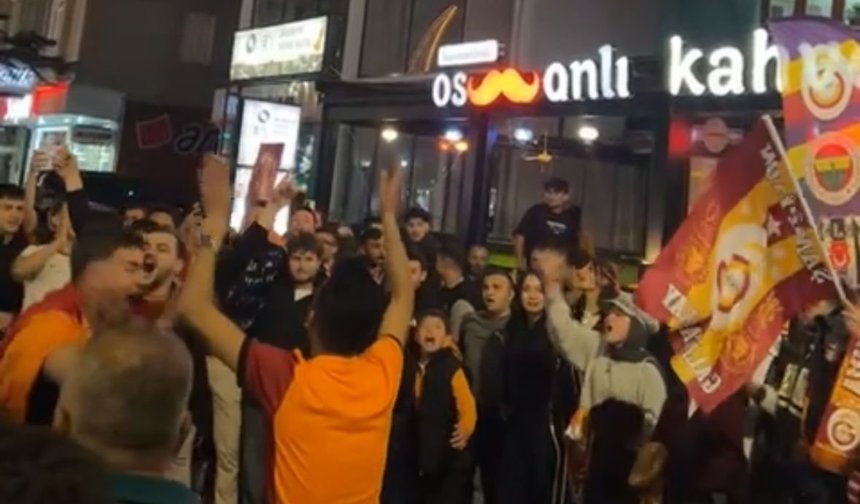 Niğde’de Galatasaray’ın galibiyeti coşkuyla kutlandı