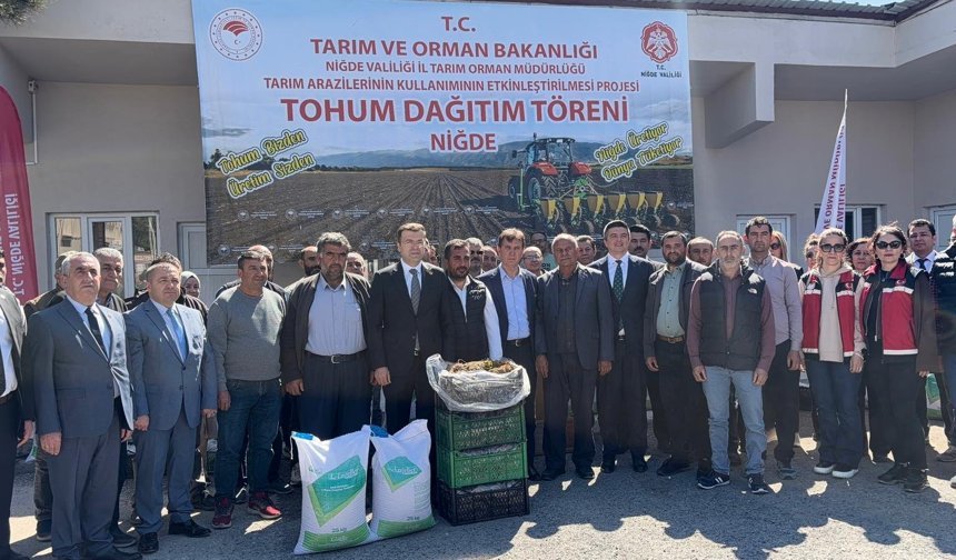 Niğde’de üretim hamlesi: Binlerce fide ve tohum dağıtıldı