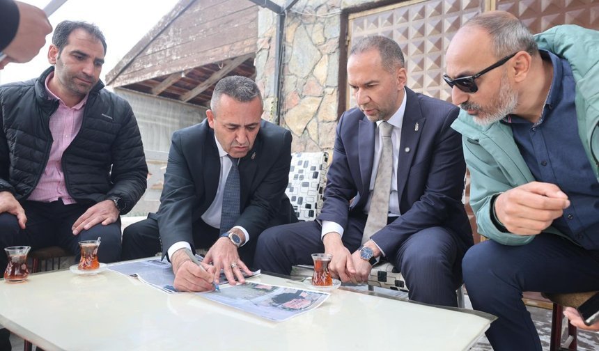 Başkan Özdemir’den Yeşilburç Caddesi’ndeki projeye inceleme
