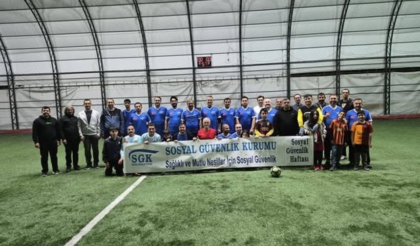 Niğde'de SGK Haftası futbol turnuvasıyla kutlandı
