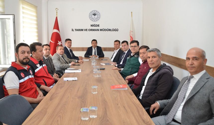 Niğde'de üç yıllık bitkisel üretim planı masaya yatırıldı